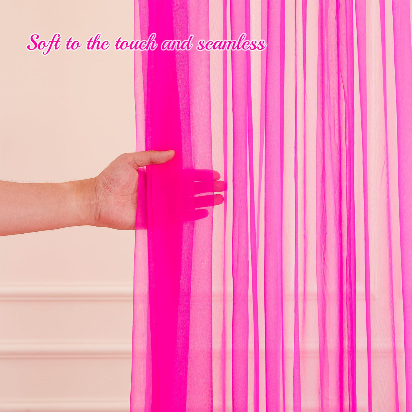 10x10ft Champagne Tulle Backdrop Curtain with Lights String for Parites, Sheer Backdrop Curtains for Wedding Baby Shower Birthday Party Photo Shoot Decorations - Backdrop Bliss10x10ft Champagne Tulle Backdrop Curtain with Lights String for Parites, Sheer Backdrop Curtains for Wedding Baby Shower Birthday Party Photo Shoot Decorations