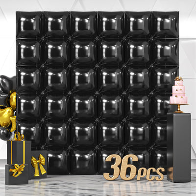 NISOCY 48PCS Green Square Foil Balloons Wall Backdrop Double Sided Green Balloons Tunnel Arch Kit for Baby Shower Birthday Anniversary Summer Party Decoration Backdrop Bliss
