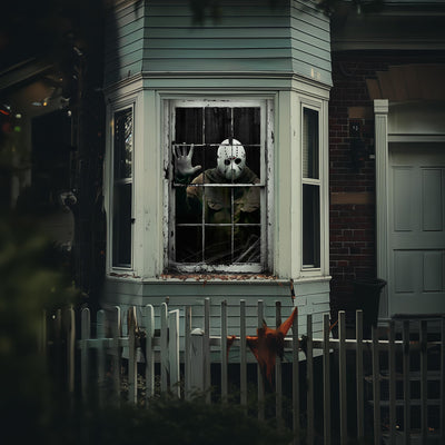 Halloween Horror Curtain Window Cover Decorations Scary Window Door Cover Backdrop Bliss