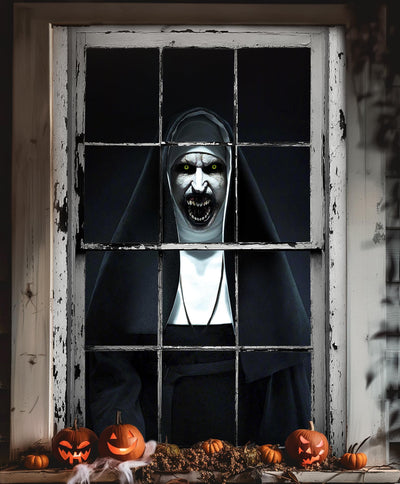 Halloween Horror Curtain Window Cover Decorations Scary Window Door Cover Backdrop Bliss
