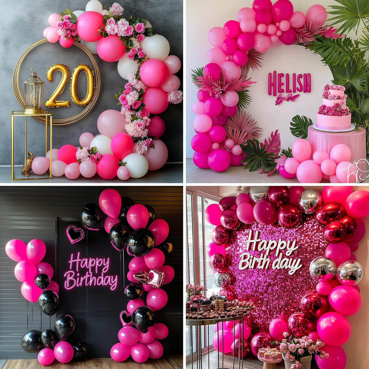 RUBFAC 135pcs Gold Balloons Different Sizes 18 12 10 5 Inch for Garland Arch, Latex Metallic Balloon for Birthday Graduation Party Wedding Decorations Backdrop Bliss