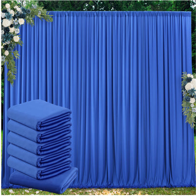 50 ft x 10 ft Wrinkle Free White Backdrop Curtain for Wedding Parties, Polyester Photo Backdrop Drapes for Baby Shower Birthday Party Backdrop Stand, Bulk Thick Background Curtains, 5x10FT 10 Panels - Backdrop Bliss50 ft x 10 ft Wrinkle Free White Backdrop Curtain for Wedding Parties, Polyester Photo Backdrop Drapes for Baby Shower Birthday Party Backdrop Stand, Bulk Thick Background Curtains, 5x10FT 10 Panels