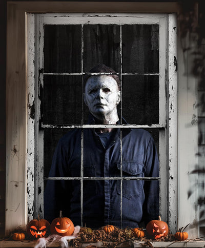 Halloween Horror Curtain Window Cover Decorations Scary Window Door Cover Backdrop Bliss