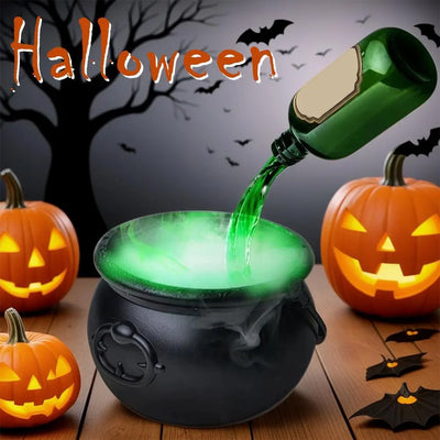 Halloween Black Wizard Bowl Magic Float Bottle And Diffuser Indoor Home Bar Magic Party Horror Ghost Props Halloween Decoration Backdrop Bliss