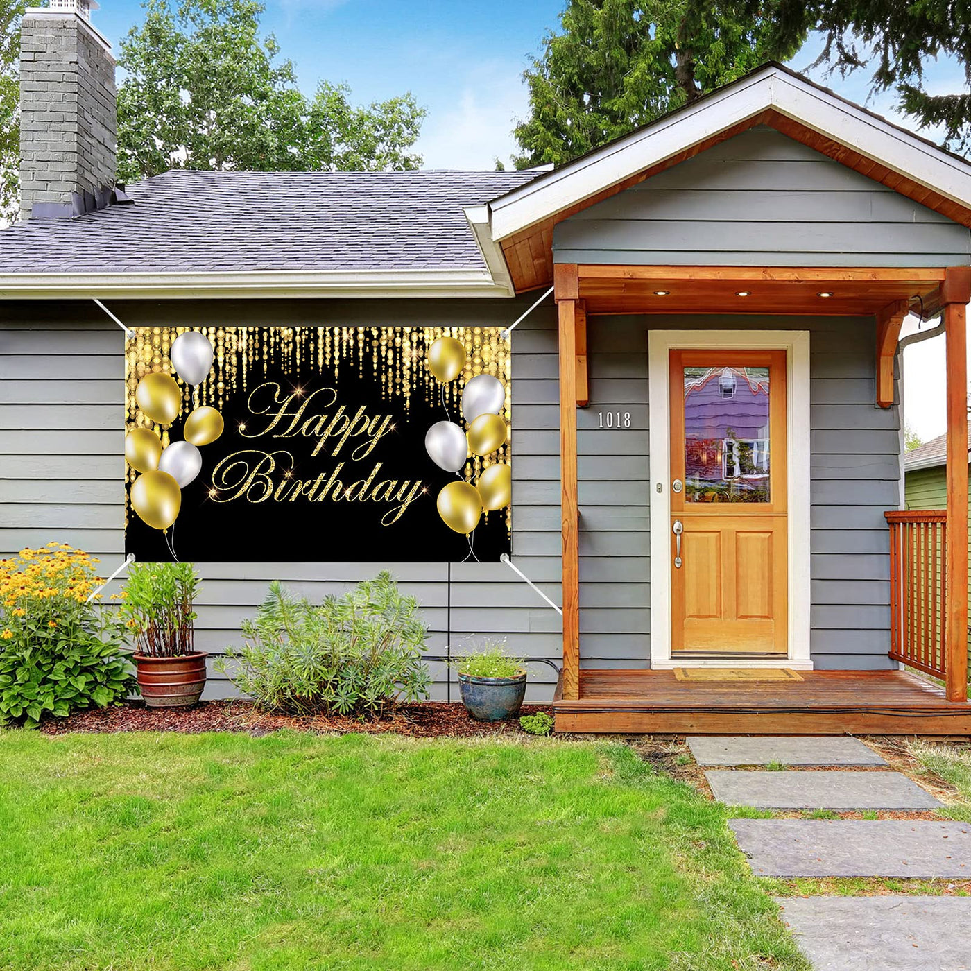 Black Gold Happy Birthday Banner Backdrop Large Yard Sign backgroud It's My Birthday Backdrop Baby Shower Party Indoor Outdoor Car Decoration Supplies for Men Women Boys Girls - Backdrop BlissBlack Gold Happy Birthday Banner Backdrop Large Yard Sign backgroud It's My Birthday Backdrop Baby Shower Party Indoor Outdoor Car Decoration Supplies for Men Women Boys Girls