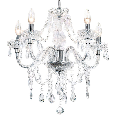 PAPAYA Modern Chrome Beaded Hanging Chandelier Shades (W8.7 x H13), Beads Pendant Shade with Acrylic Crystal, Ceiling Chandelier Beaded Lampshade for Wedding Party Event Home Decoration Backdrop Bliss