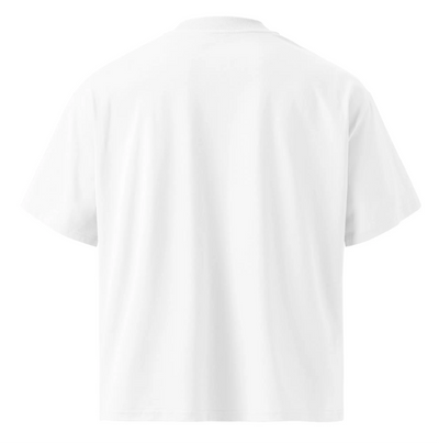 Unisex organic oversized high neck t-shirt - Backdrop BlissUnisex organic oversized high neck t-shirt