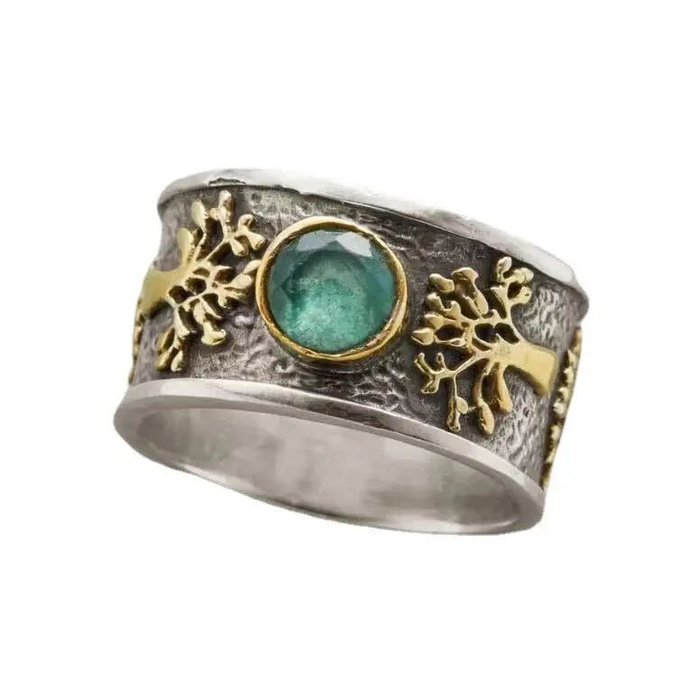 Creative Lucky Tree Light Green Vintage Ring - Backdrop BlissCreative Lucky Tree Light Green Vintage Ring