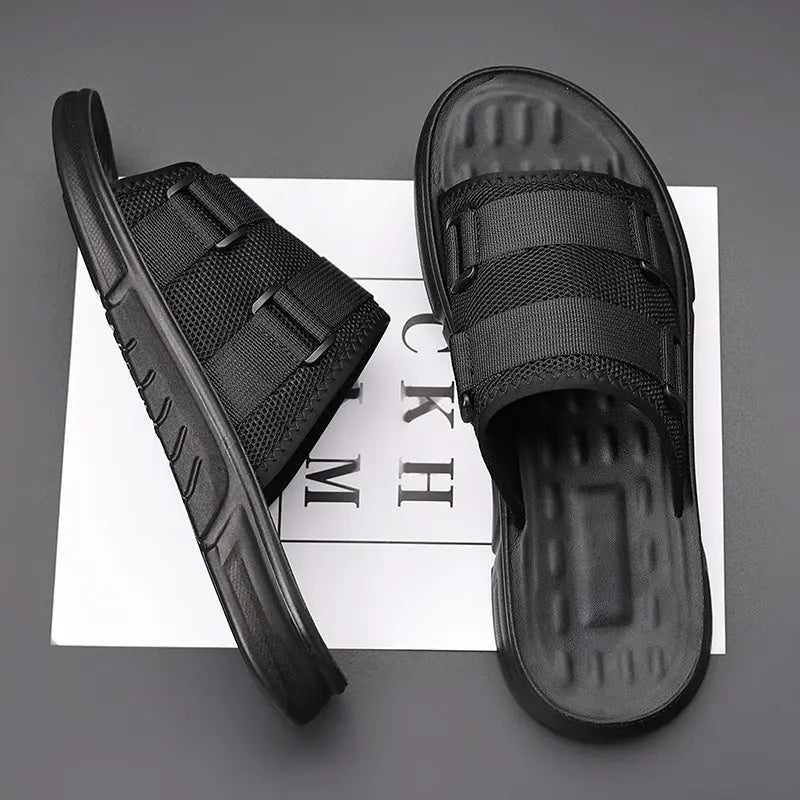 Summer Sandals Outdoor Beach Men's Slippers Backdrop Bliss