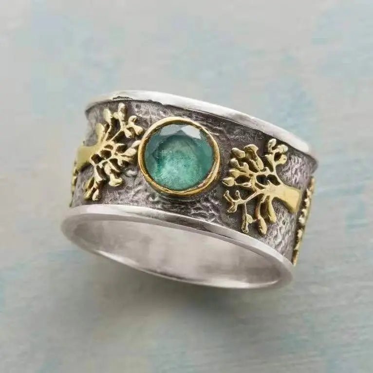 Creative Lucky Tree Light Green Vintage Ring - Backdrop BlissCreative Lucky Tree Light Green Vintage Ring