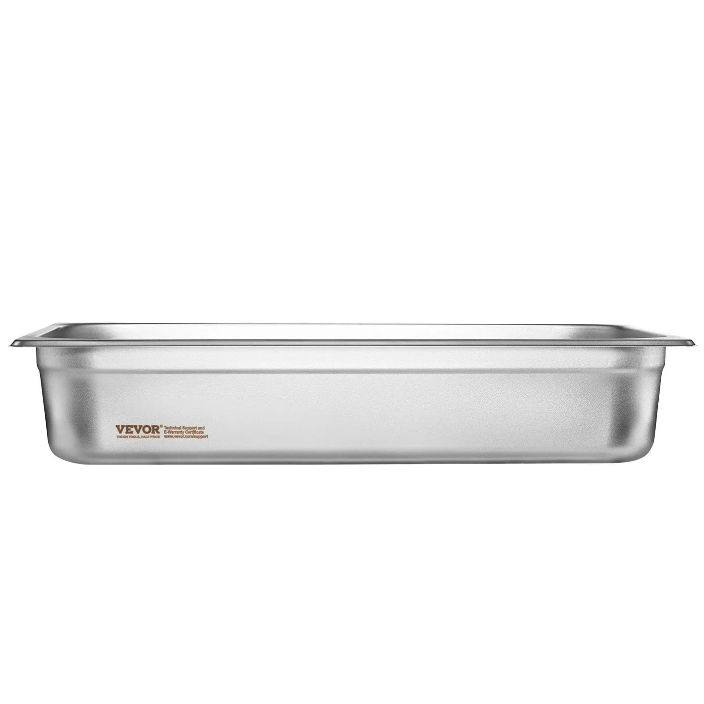6 Pack Hotel Pans, Full Size Anti-Jam Steam Pan, 0.8mm Thick Stainless Steel Restaurant Steam Table Pan, 4-Inch Deep Commercial Table Pan, Catering Storage Food Pan, For Industrial  Scientific - Backdrop Bliss