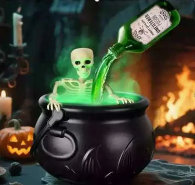 Halloween Black Wizard Bowl Magic Float Bottle And Diffuser Indoor Home Bar Magic Party Horror Ghost Props Halloween Decoration Backdrop Bliss