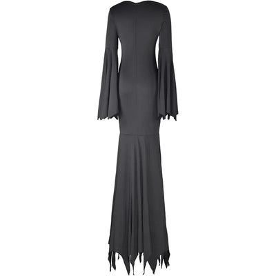 Black Costume Womens Gothic Witch Bat Sleeve Dress Halloween Cosplay Costumes Vintage Carnival Party Outfit - Backdrop BlissBlack Costume Womens Gothic Witch Bat Sleeve Dress Halloween Cosplay Costumes Vintage Carnival Party Outfit