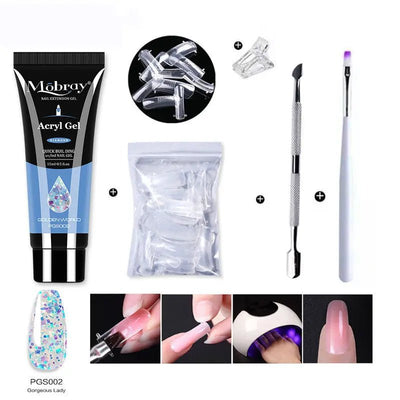 Nail Art Crystal Extension Tool Quickly Extend Crystal Model Gel - Backdrop BlissNail Art Crystal Extension Tool Quickly Extend Crystal Model Gel