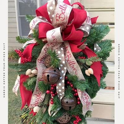 A Christmas Door Hanging Christmas Decorations Holiday Accessories Birthday Party Supplies Backdrop Bliss