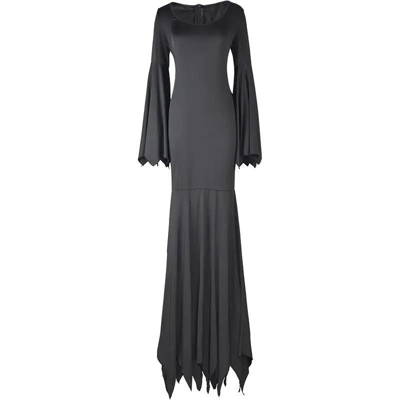 Black Costume Womens Gothic Witch Bat Sleeve Dress Halloween Cosplay Costumes Vintage Carnival Party Outfit - Backdrop BlissBlack Costume Womens Gothic Witch Bat Sleeve Dress Halloween Cosplay Costumes Vintage Carnival Party Outfit