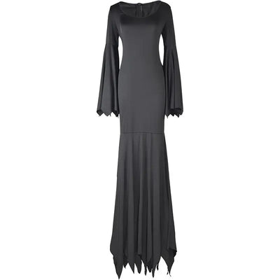 Black Costume Womens Gothic Witch Bat Sleeve Dress Halloween Cosplay Costumes Vintage Carnival Party Outfit - Backdrop BlissBlack Costume Womens Gothic Witch Bat Sleeve Dress Halloween Cosplay Costumes Vintage Carnival Party Outfit