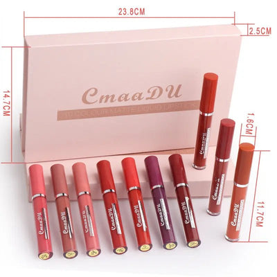 Women's Non - stick Cup Waterproof Matte Lipstick - Backdrop BlissWomen's Non - stick Cup Waterproof Matte Lipstick