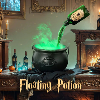 Halloween Black Wizard Bowl Magic Float Bottle And Diffuser Indoor Home Bar Magic Party Horror Ghost Props Halloween Decoration Backdrop Bliss