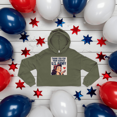 Crop Hoodie - Backdrop BlissCrop Hoodie