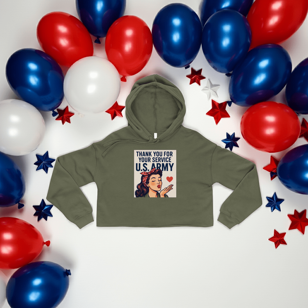 Crop Hoodie - Backdrop BlissCrop Hoodie