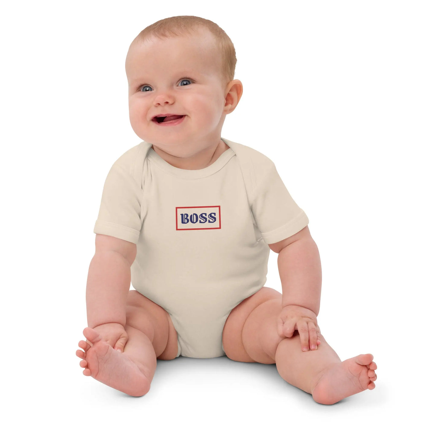 Organic cotton baby bodysuit - Backdrop BlissOrganic cotton baby bodysuit