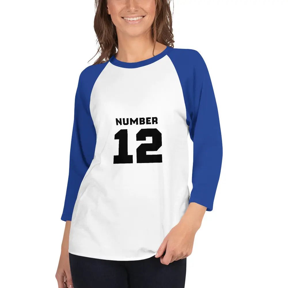 3/4 sleeve raglan shirt - Backdrop Bliss3/4 sleeve raglan shirt