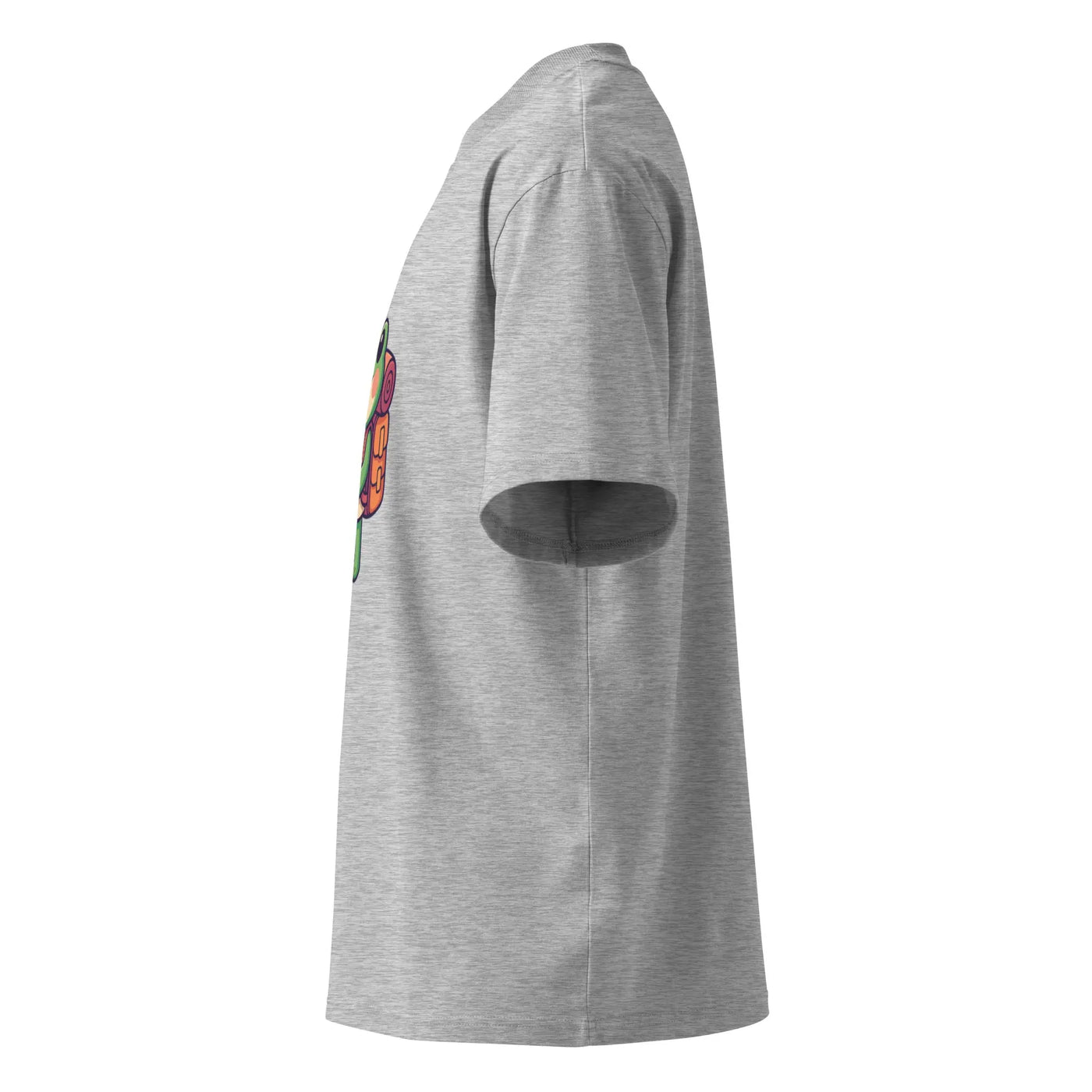 Unisex organic oversized high neck t-shirt - Backdrop BlissUnisex organic oversized high neck t-shirt