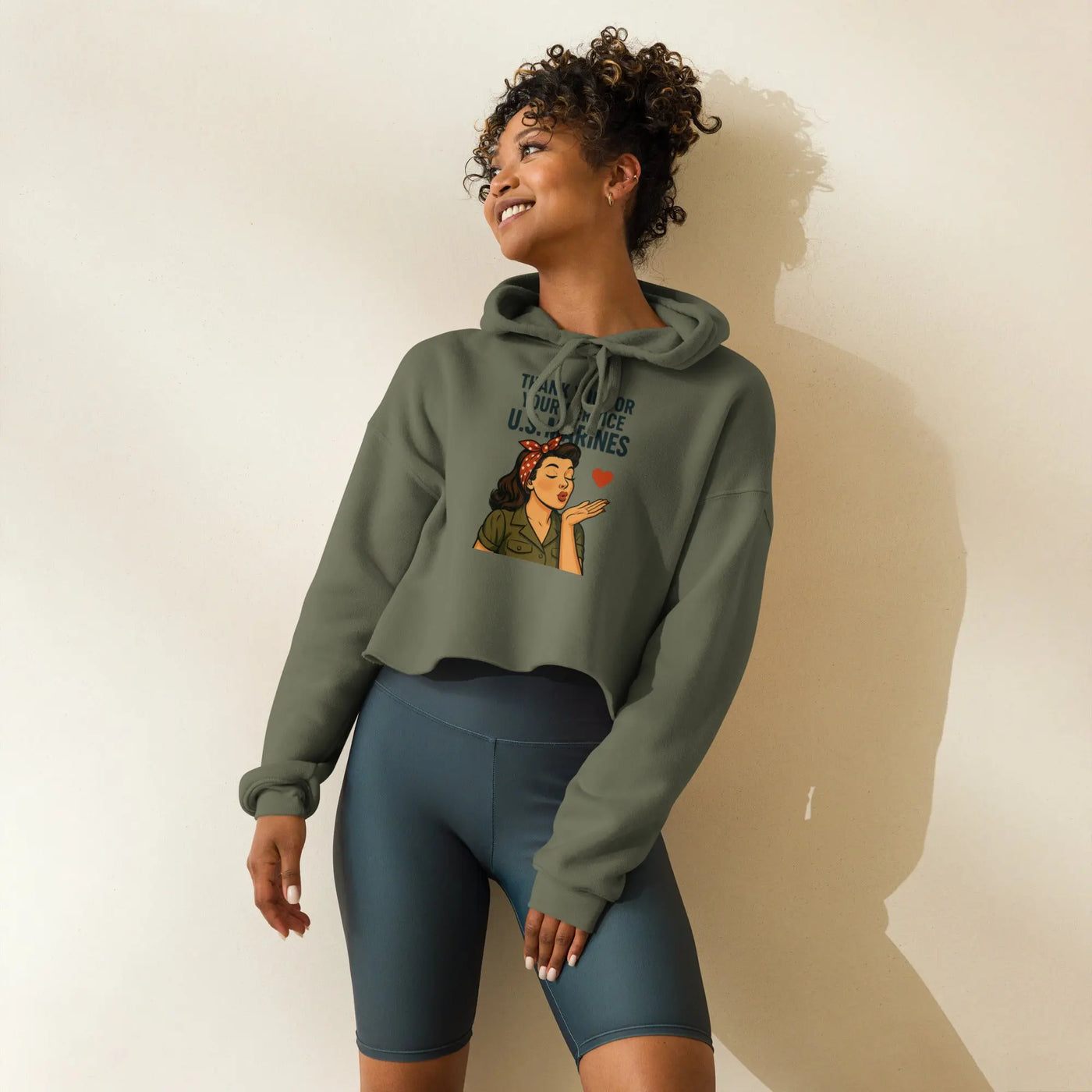 Crop Hoodie - Backdrop BlissCrop Hoodie
