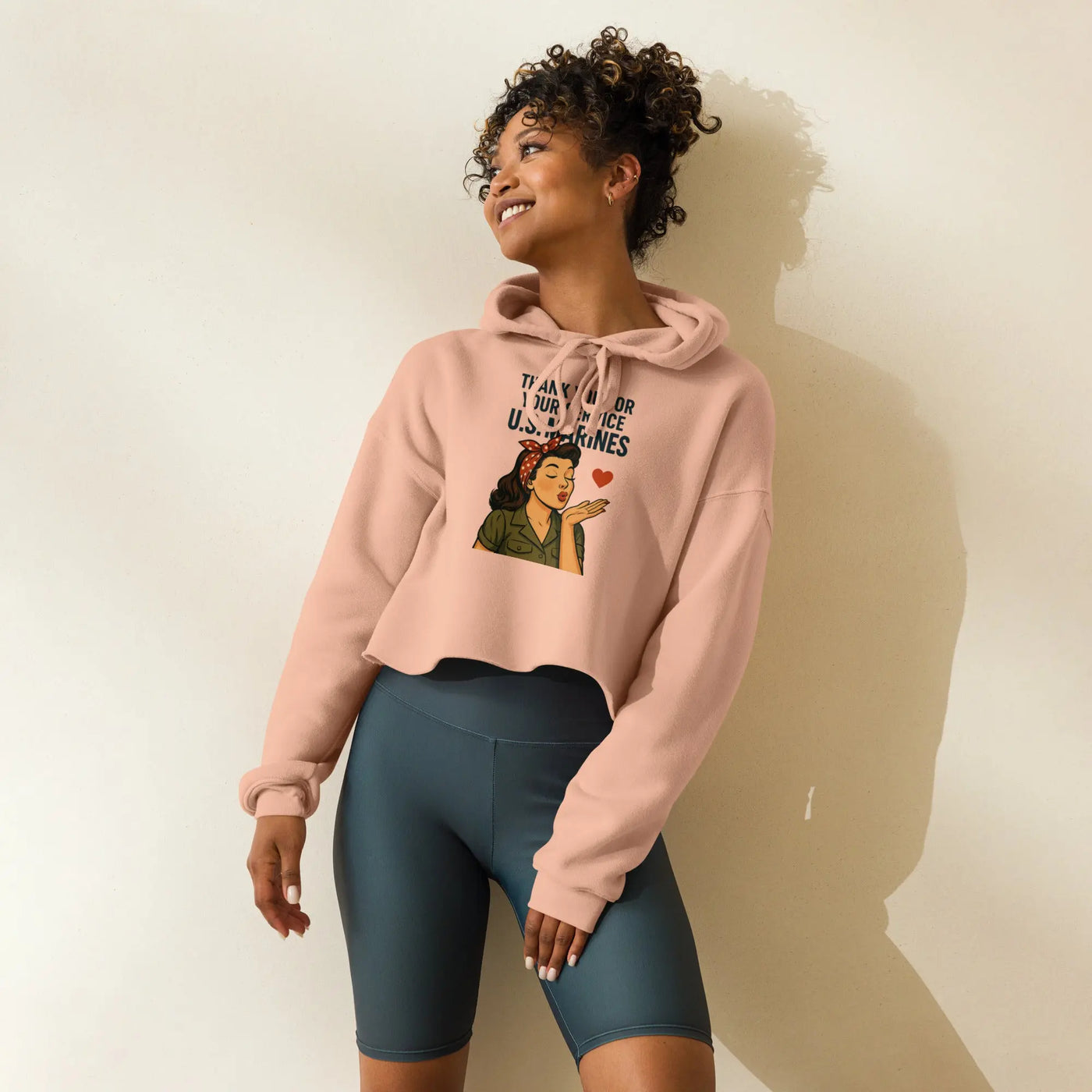 Crop Hoodie - Backdrop BlissCrop Hoodie