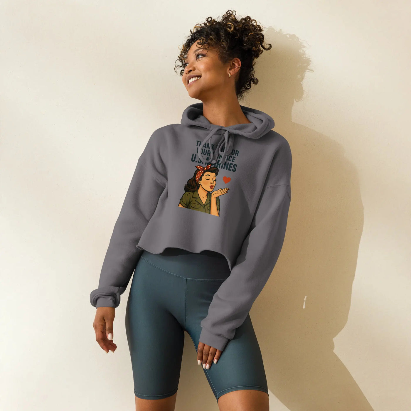 Crop Hoodie - Backdrop BlissCrop Hoodie