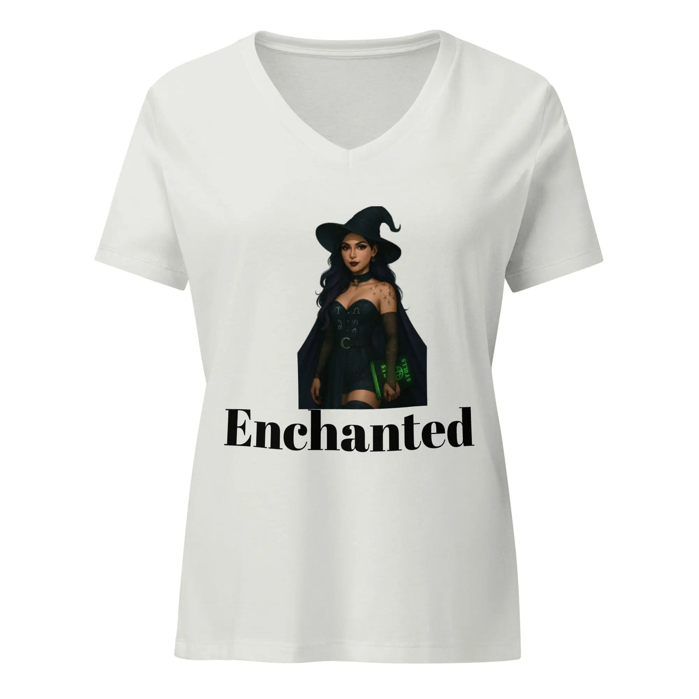 Women’s relaxed v - neck t-shirt - Backdrop BlissWomen’s relaxed v - neck t-shirt