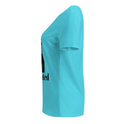 Women’s relaxed v - neck t-shirt - Backdrop BlissWomen’s relaxed v - neck t-shirt
